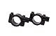 Paar Universal 8mm Motorrad Spiegel Halter Für 25mm Lenker Schwarz