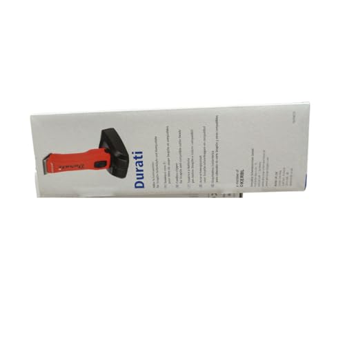 EHASO AESCULAP Profi Hundeschermaschine Set Durati Speed mit Scherk. + Hundenapf + Aufschiebekammset (Rot)