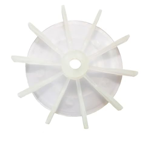 PVC Motor Cooling Fan For 24mm Shaft Outer Dia-146mm White Motor Forced Cooling for Crompton Frame D90-1 Pack Pin Type-image-24