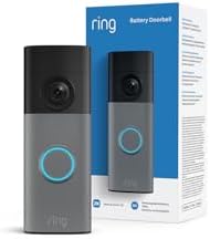 Ring Akku-Videotürklingel (Battery Video Doorbell) (neueste Gen.), Kabellose Türklingel-Kamera, Retinal 2K, 6x-Zoom, Eingebauter Akku, 30 Tage Gratiszeitraum für Ring-Abonnement
