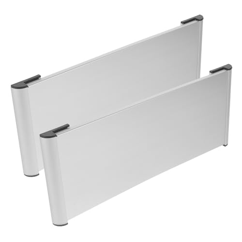 SEWACC Soporte para Letreros de Aleación de Aluminio 12x28 Cm, Placa de Señalización Lado para Puertas de Oficina y Negocios, Pack de 2 Unidades, Adecuado para Señalización Hospitalaria