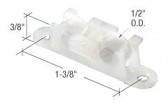 C.R. LAURENCE G3066 CRL Sliding Window Roller with 3/8" Nylon Wheel for House of Aluminum Windows