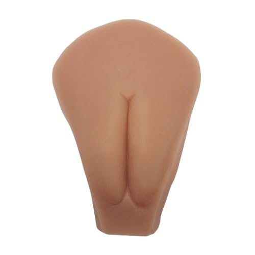 Wisfancy Fake Vagina Male Hiding Underwear Panty Pads Silicone Pads Camel Toe Insert Pad for Drag Queen Transgender Cosplay Crossdresser Brown