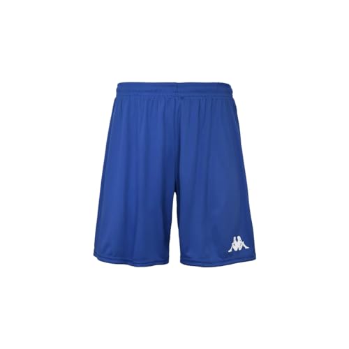 I pantaloncini BORGO provengono dalla collezione sportiva di Kappa. È ideale per partite e allenamenti. Omini nella parte anteriore sulla gamba sinistra. Taglio dritto, elastico in vita con coulisse interna. Omini sulla parte anteriore dei pantaloncini. Pantaloncini in poliestere con tecnologia ad asciugatura rapida. 100% poliestere. Lavabile in lavatrice a 30°. Taglio dritto. blu.