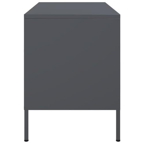 Vidaxl Mobili Tv 2Pz Antracite 68X39X50,5 Cm In Acciaio, Supporto Tv, Credenza Tv, Mobile Hifi, Mobile Porta Tv, Porta Tv, Mobile Multimediale - 8
