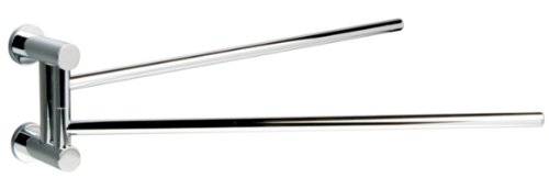 Porte-serviettes pivotant Miller Montana 6736C en laiton chromé pour salle de bain