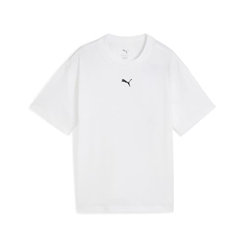 PUMA Mädchen ESS Boxy Tee G T-Shirts, PUMA White, 176