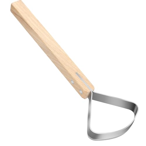 Leriton 1 Pack Hide Scraper Fleshing Tool Fleshing...