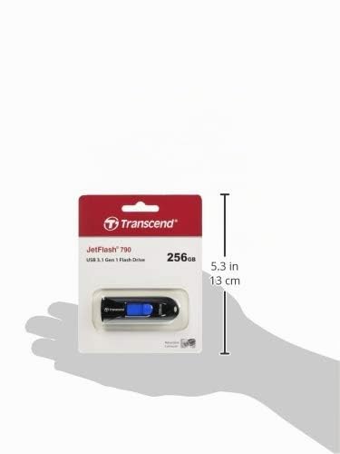 JetFlash 790 USB 3.1 Gen 1 da 256 GB (chiavetta USB) nera - TS256GJF790K - Chiavetta USB - Immagine 3