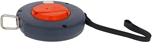 Hegebeck 10m/33フィート 巻き尺 メトリック 格納式スチールルール プラスチックケース付き 読みやすい 軽量 ポータブル 正確な測定ツール ノングレア ホワイトブレード