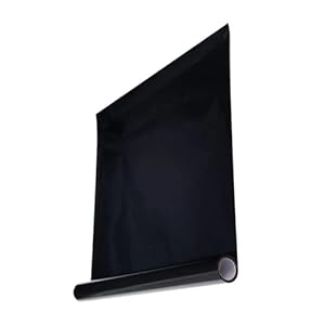 XUMKFJRE Schwarzer Aquarium-Hintergrund, statisch haftend