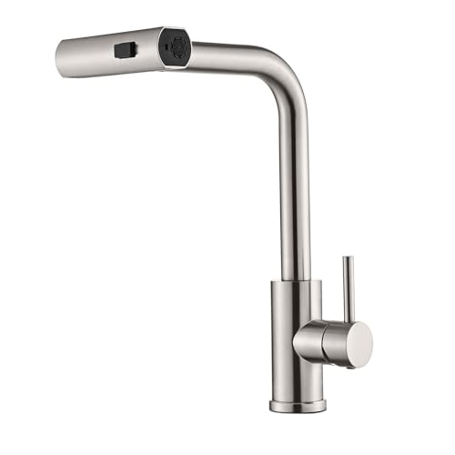 Yesop Torneira De Cozinha Gourmet Inox Escovado Cor Prateado