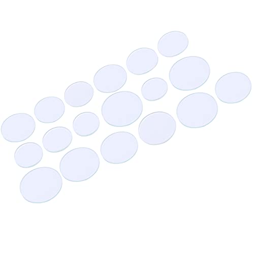 Taidda Ensemble de Verres de Montre, Lentilles Hautement Transparentes, 18 Pièces, Accessoires de Montres, Lentille Faciale de Remplacement 16-24.5mm pour les Amateurs de