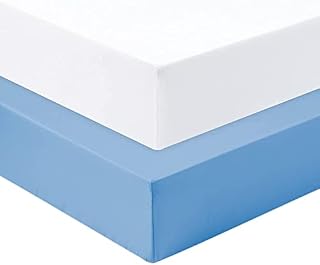 Dudu N Girlie Fitted Sheet Next to Me Crib 51 x 85 - Chicco Nexttome Crib Sheets 2 Pack Hypoallergenic Baby Cot Sheets Bedding Elasticated Breathable Easy Care (Pack of 2, Pink)