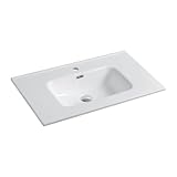 Lavabo da incasso 120 cm in ceramica bianca | Civit