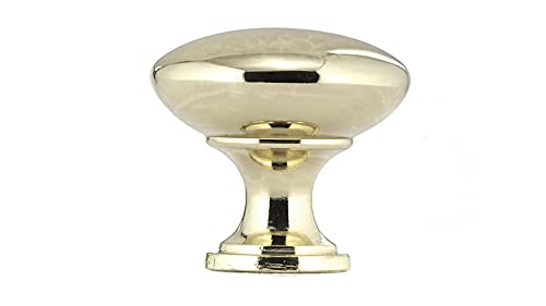 Image of Richelieu Hardware BP9041130 Copperfield Collection 1 3 /16-inch (30 mm) Brass Functional Cabinet and Drawer Mushroom Knob for Kitchen, Bathroom, and Furniture