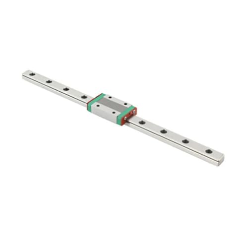 Linear Rail, Linear Sliding Gide Linear Guide MGN 9C Block 7mm/9mm/12mm/15mm Miniature Rail Sliding with Slider 8mm Rail Height M3*8 Miniature Guide Rail(300mm)