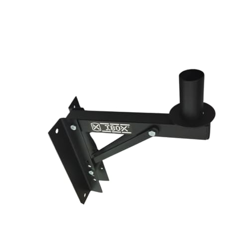 Suporte de Parede para Caixa de Som, Capacidade de 20kg, Ajustável, Preto