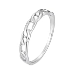 Skcess Anillo Eternity de oro blanco de 9 quilates, anillos para parejas sin piedras, 65 (20.7), Sin piedras preciosas, Sin piedra preciosa