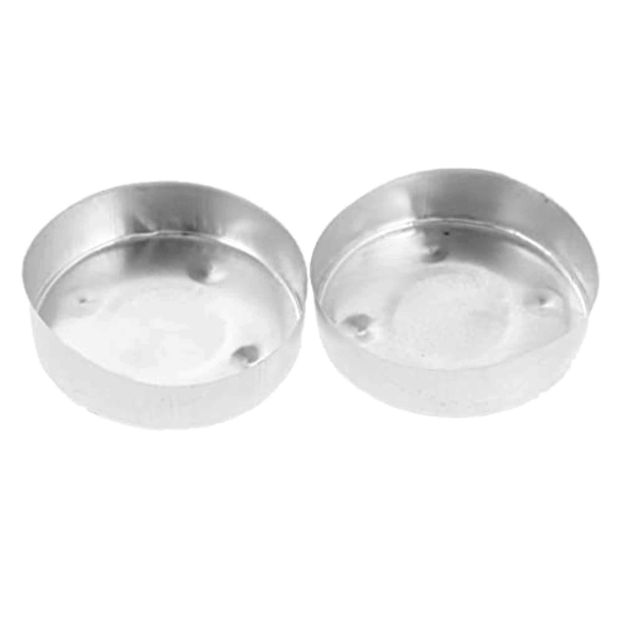 100 Pieces Aluminium Tea Light Empty Case Containers for Tealight Candles Making