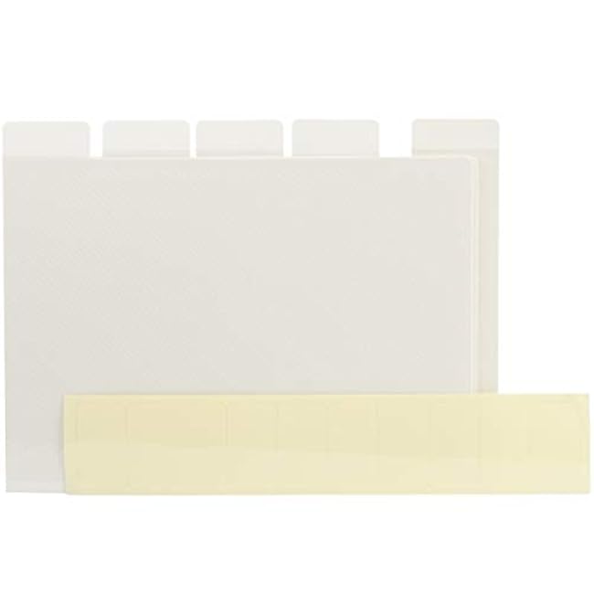 Totally-Tiffany DC5PK Double-Sided Sticky Die Storage Cards (5 Pack), 7.5 by 6, Off White