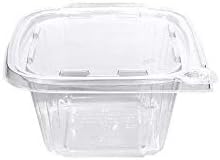 16 oz Take Out Container with Tamper Evident Hinged Lid, Clear | 240/Case