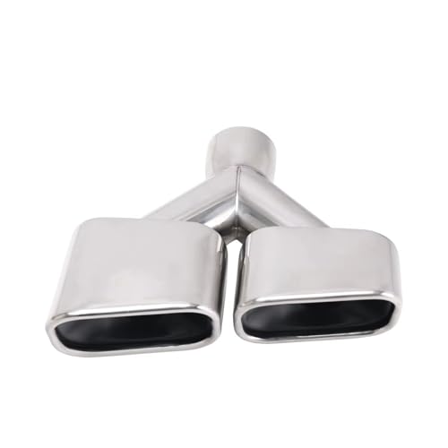 Sortie d'échappement double Y entrée 63 mm pour une double sortie sportive en acier inox