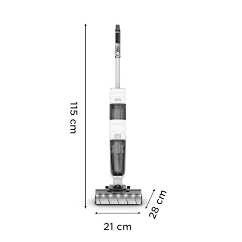 Aspirateur laveur sans fil Rowenta X Clean5 2 en 1 avec auto nettoyage et éclairage LED - vue 4