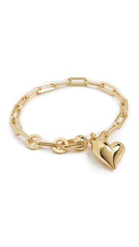 JENNY BIRD Womens Puffy Heart Bracelet High Polish Gold One Size