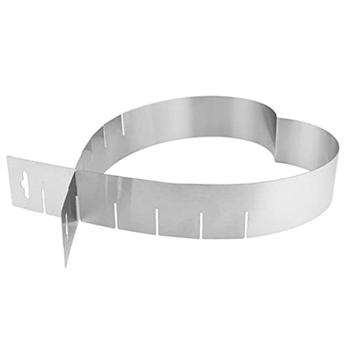 Unomor Adjustable Heart Shaped Mousse Ring Baking Reusable Cake Baking Tool for Easy Release and Cleaning for Heart Shaped Cakes and Desserts