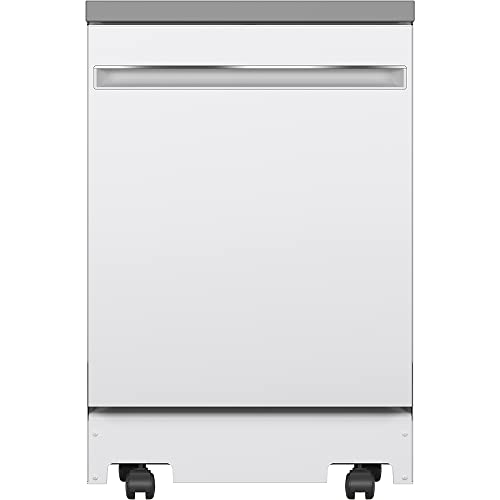 GE® 24' Stainless Steel Interior Portable Dishwasher with Sanitize Cycle