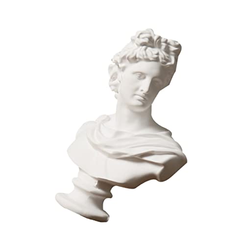 Sculpture Bureau Grèce résine blanche Apollo pour décoration d'intérieur