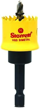 Starrett HSS Bi-Metal Hole Saw - CSC20 Cordless Smooth Cutting Hole Saw - For Wood Plastics Steel Various Materials - 20mm