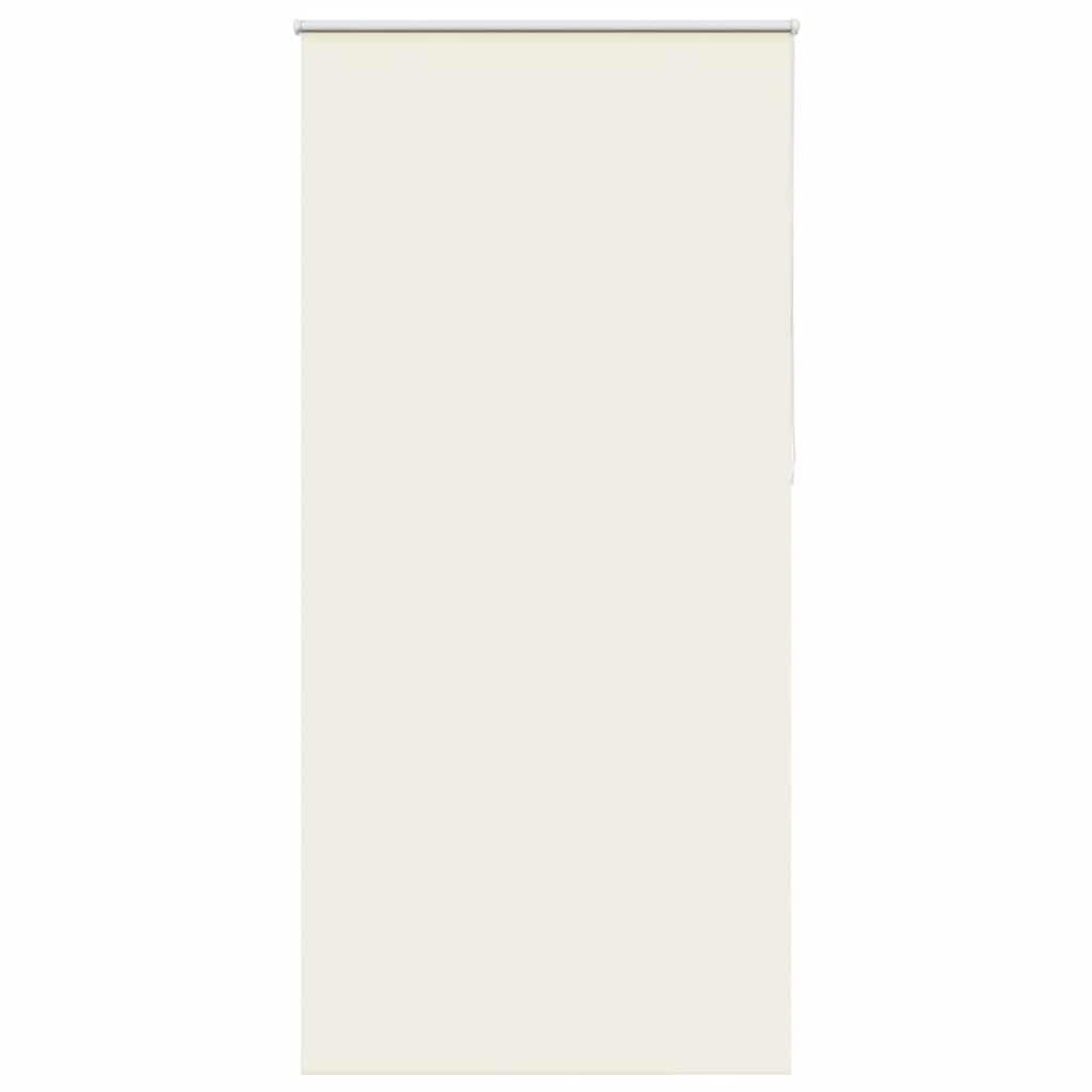 vidaXL Roller Blind Blackout Off White 100x210 cm Fabric Width 95.7 cm Polyester, day and night blind, kitchen blind, blackout roller shade