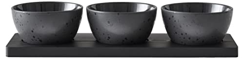 BITZ Kabarett Set 39 x 13 cm Dia. 12 x 6 cm 4 Teilen Galaxy Black