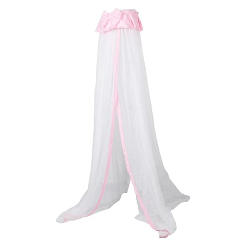 GOOHOCHY Mosquitera para Cuna Diseño de Lazo, Protección 360°, Ligera Tela Estructura de Acero para Decoración de Habitación Infantil
