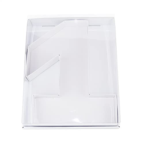 WENPACK 30.5cm Fillable Cardboard Number Shaped Box Clear Cover Sweets Charcuterie Grazing Packaging (1), 32 cm (H) x 25.4 cm (L)