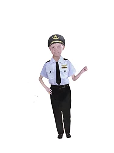 Kkalakriti Pilot Aircraft Or Aviator Fancy Dress Costume For Kids |Theme & Birthday Gift (8-9 Yrs) Multicolor, Synthetic (B0995ZGGGZ) Amazon Price History, Amazon Price Tracker