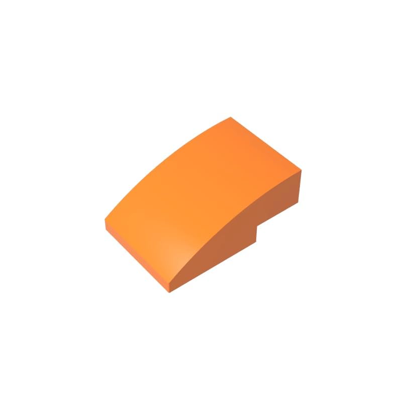 24309 Arched Brick Slope Curved 3x2 No Studs 50 Pieces GDS-1123 Compatible with Lego Building Blocks Color:Orange โ image 1