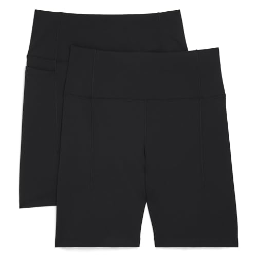 Jockey Women's 2-Pack Satin Stitch 7'' Bike Shorts