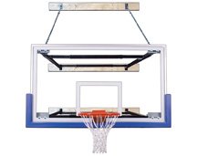 SuperMount68 Triumph Steel-Glass Wall Mounted Basketball System Gold