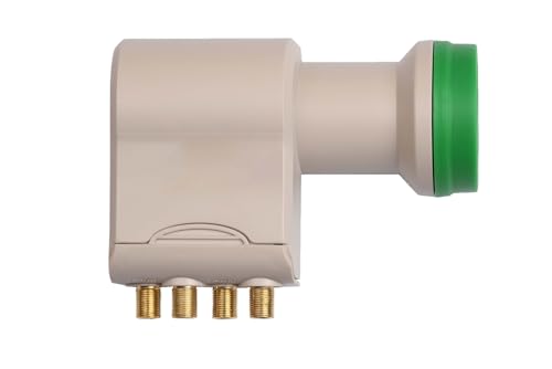 HUMAX Green Power Quattro-LNB, Stromspar-LNB, Satelliten universal LNB für Multischalter, LTE-Filter, Wetterschutzgehäuse und vergoldete F-Buchsen, digitales Fernsehen in HD, Full HD, 4K UHD