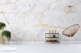Image of Matt Marble Wallpaper | Decorative for Cabinets Countertops Kitchen,Shelves | Self Adhesive | Film Peel and Stick | Waterproofr (Inches 24 x 96, Marble White Gold Matte)