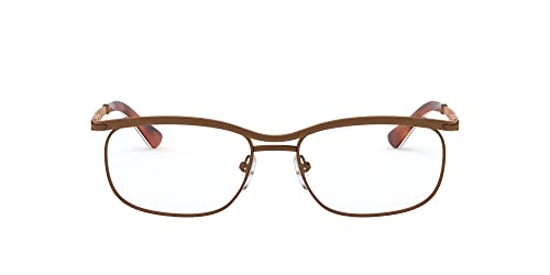 Persol PO2464V Square Prescription Eyewear Frames, Brown/Demo Lens, 54 mm