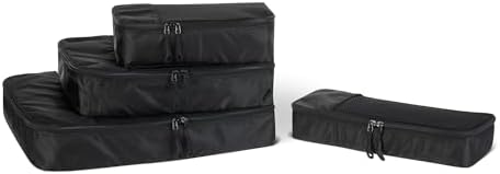 Amazon Essentials 4-Piece Packing Cubes Travel Accessories Set, L...