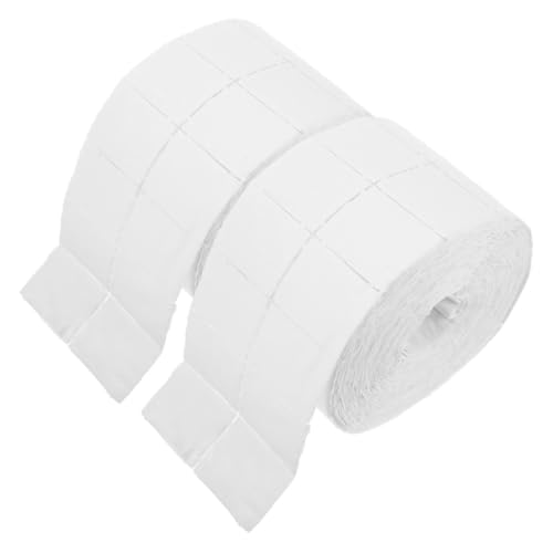 Gogogmee 2 Rolls Nail Tissue Paper Nail Cleansing Pad Makeup Pads Absorbent Soft Nail Wipes Nail Polish Remover Pads Nail Prep Wipes Makeup Wipes Nail Pads Paper Towel Bathroom Paper White