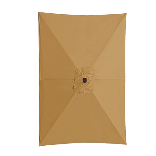 Parasol déporté rectangulaire robuste pour terrasse, arrière-cour et extérieur 2 x 3 m, kaki, Refer to description