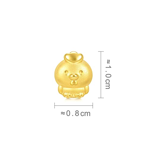 Image of CHOW SANG SANG 999 24K Solid Gold Mini Charm Chinese Zodiac Lovely Cute Animal Mini Charm Bracelet for Women
