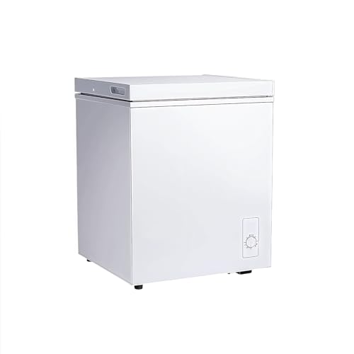冷凍庫 上開き 大容量 省エネ 静音設計 家庭用 フリーザー 温度調節 収納便利 キッチン ストック保存 (1)