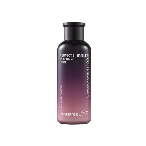 Image of Innisfree Perfect 9 Intensive Repair Skin Anti-Aging Toner 200ml with 9 Active Jeju Ingredients - Korean Skincare for Firming, Hydrating, and Revitalizing Skin, Reduces Fine Lines & Wrinkles